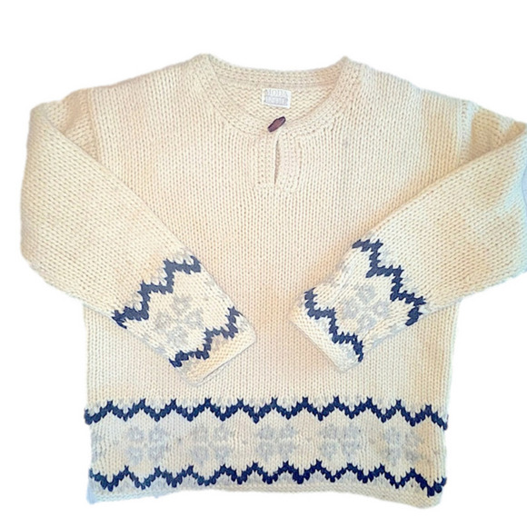 Moda Int'l Vintage 90s Hippie Wool Sweater Oversized Unisex L XL - Picture 1 of 11